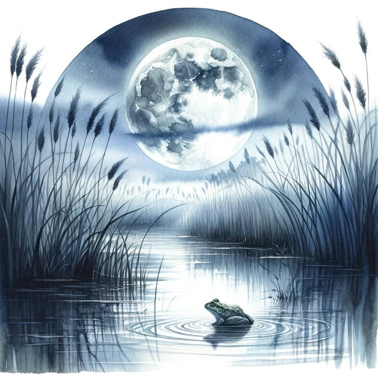 A frog enjoying the serenity