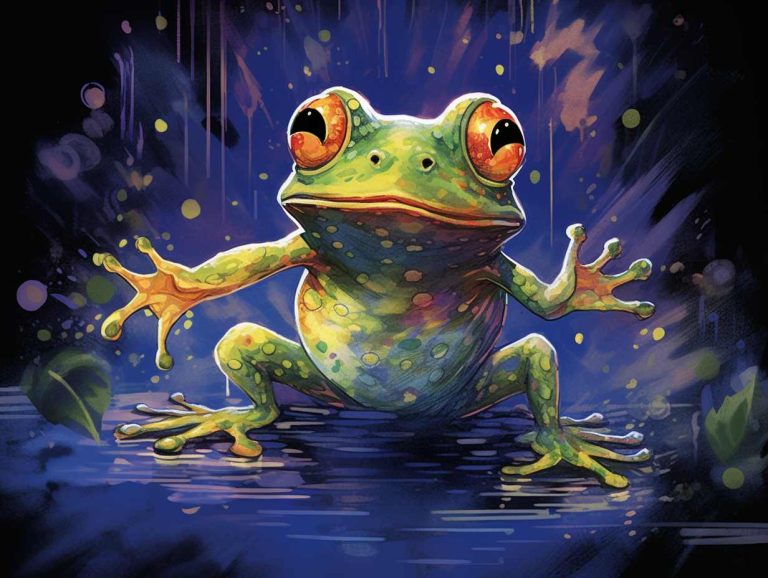 A happy frog