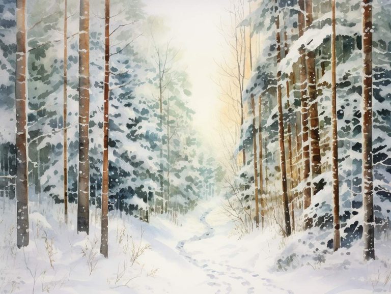 A wintry scene