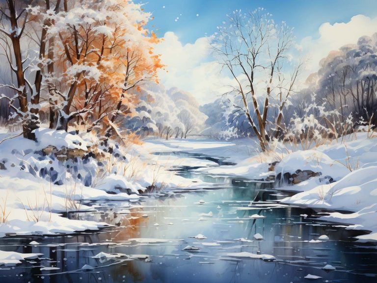 Snow covered landscape