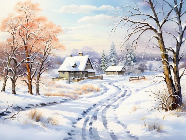 Amazing scene of winter morning