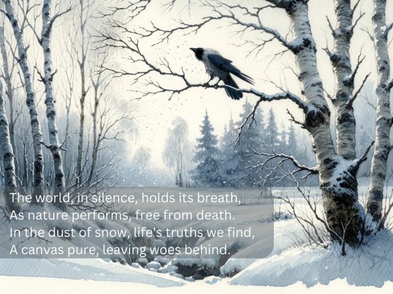 A Dust of Snow Poem