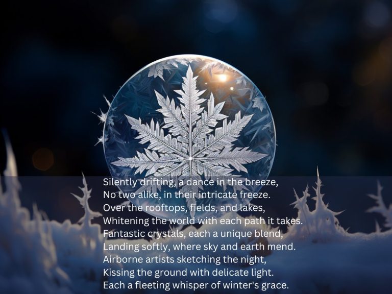 Acrostic Poem Snowflake