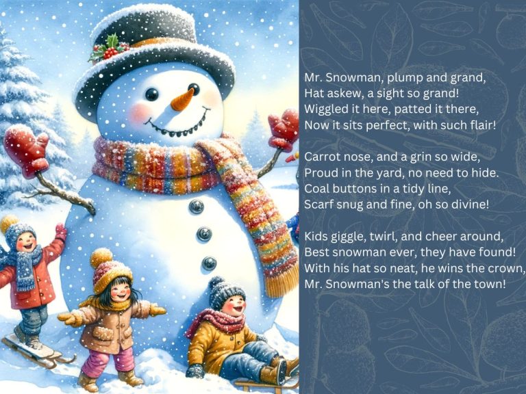 Kindergarten Snowman Poems