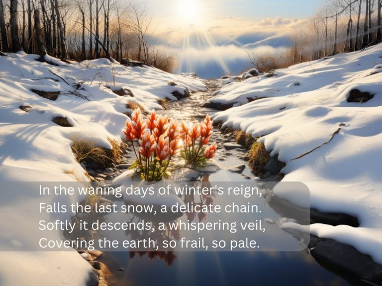 Last snow poem