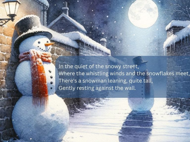 Lean This Snowman Against the Wall Poem