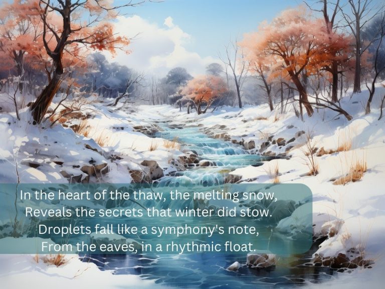 Melting Snow Poem