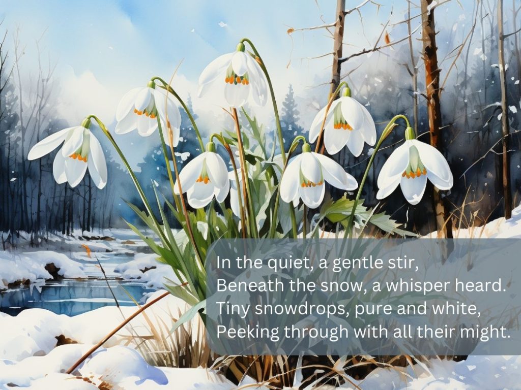 poems about snowdrops