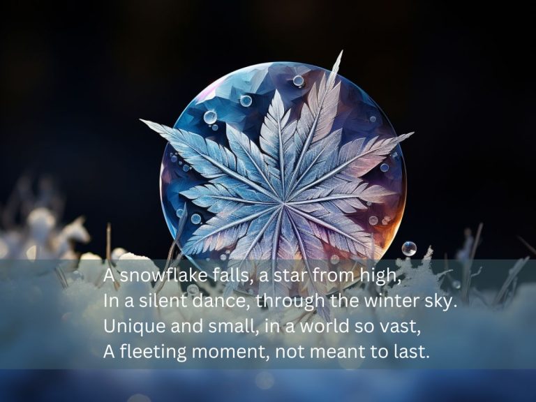 Short Snowflake Poem
