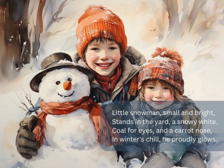 Short snowman poem
