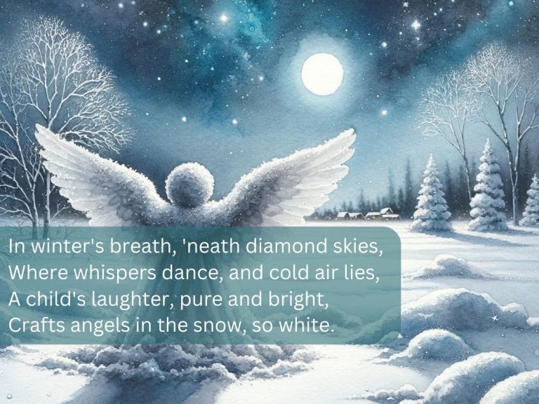 Snow angel poem