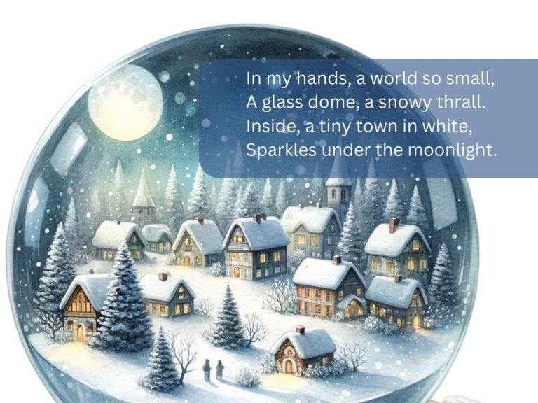 Snow globe poem