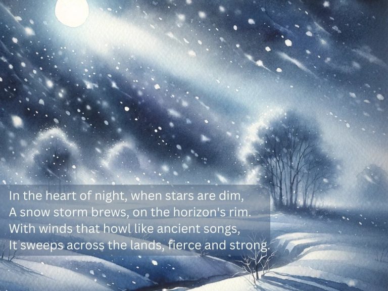 The Snow Storm Poem
