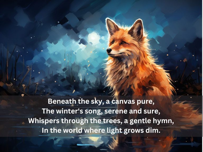 The poem winter song