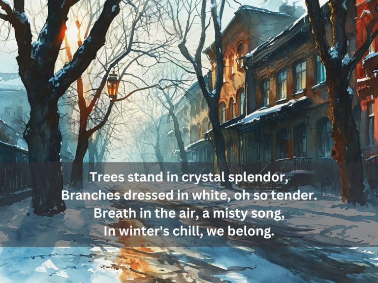 Winter morning poem