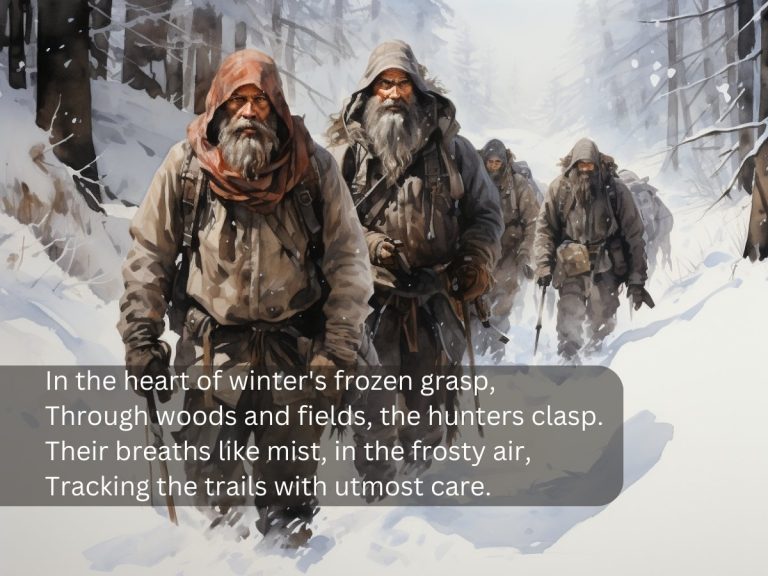 hunters in the snow poem