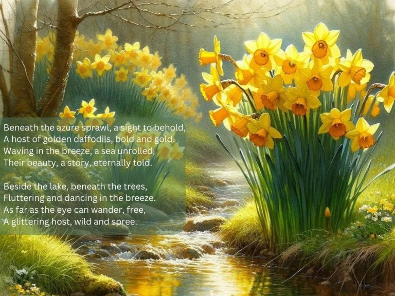 A Host of Golden Daffodils Poem