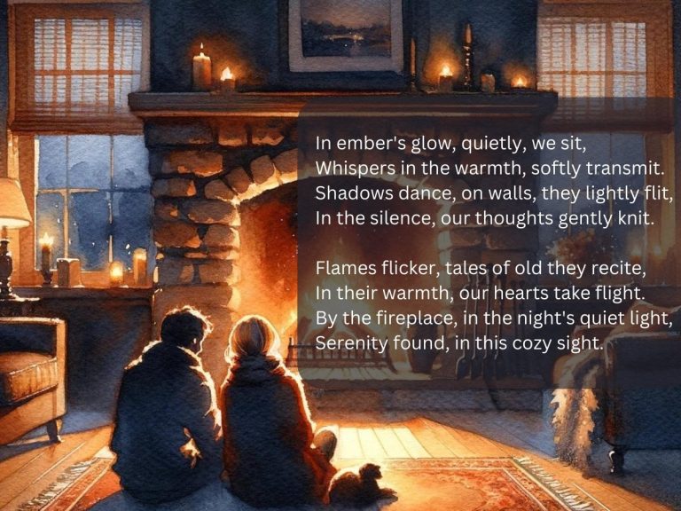 By the Fireplace Poem