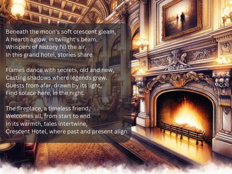 Crescent Hotel Fireplace Poem