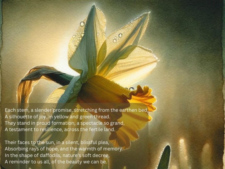 Daffodil Shape Poem