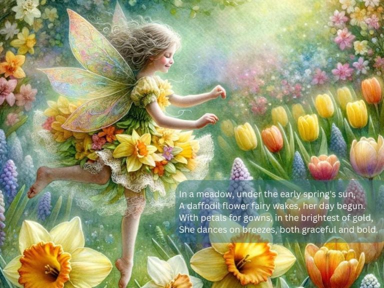 Daffodil flower fairy poem