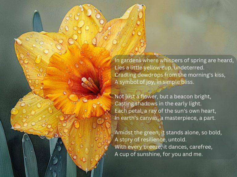 Daffodil poem a Little Yellow Cup