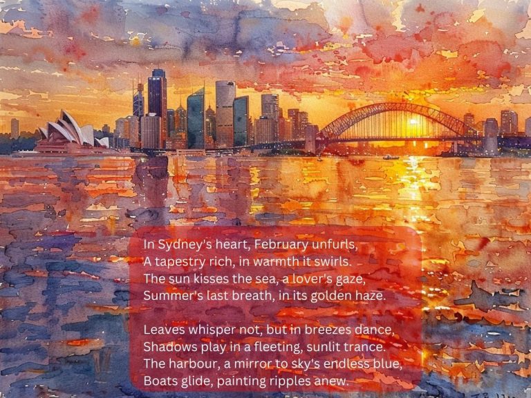 February in Sydney poem