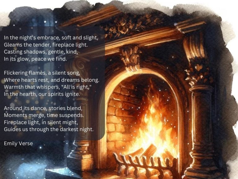 Fireplace Light Poem