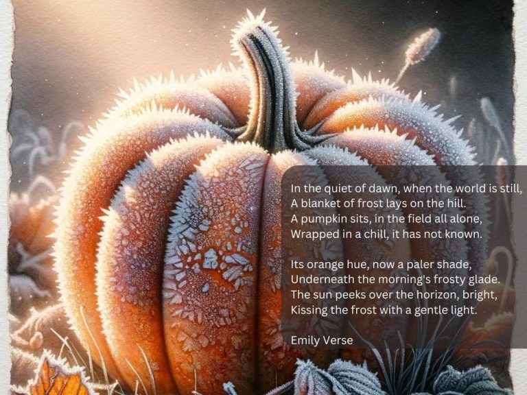 Frost on the pumpkin poem