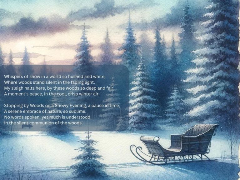 Poem Stopping by Woods on a Snowy Evening