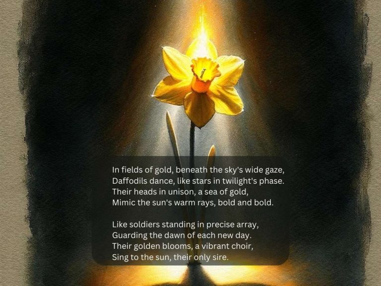 Simile in Daffodils Poem