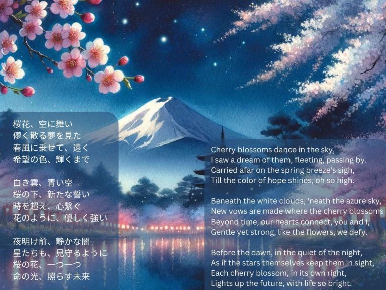 Cherry Blossom Poem Japanese