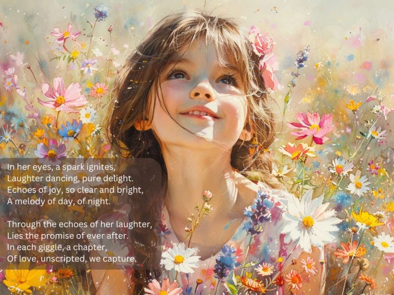 Daughter's Joyful Gaze Poem