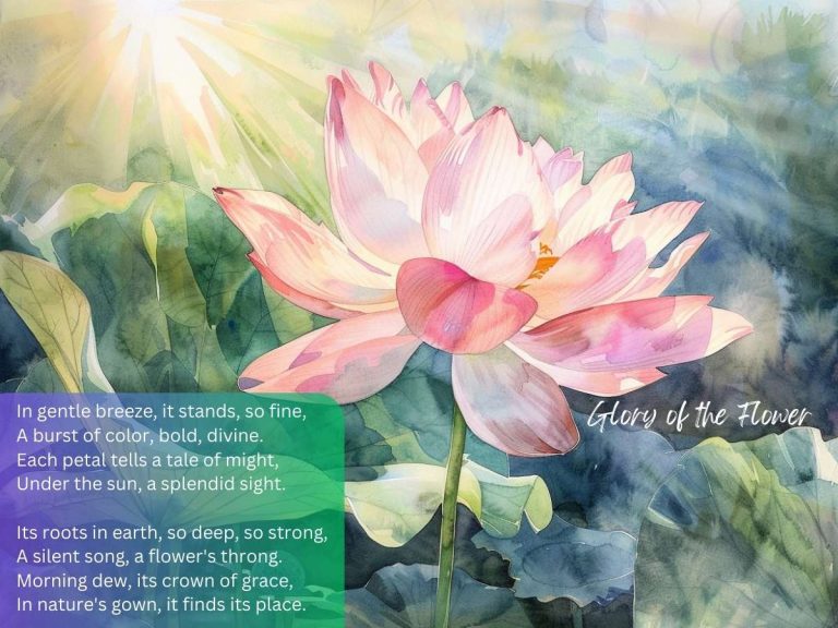 Glory of the Flower Poem