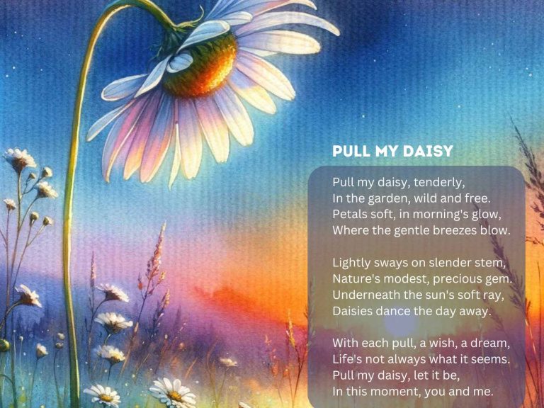 Pull my daisy poem