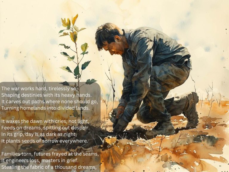 The War Works Hard Poem