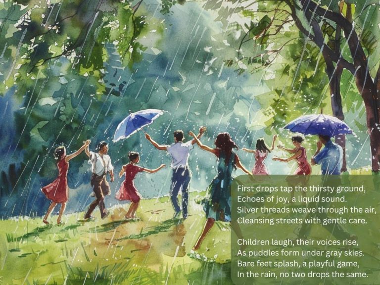 Joyous Dance in the Rain Poem