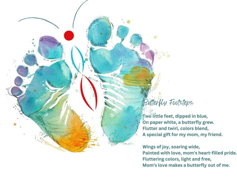 Mother's Day Footprint Poems