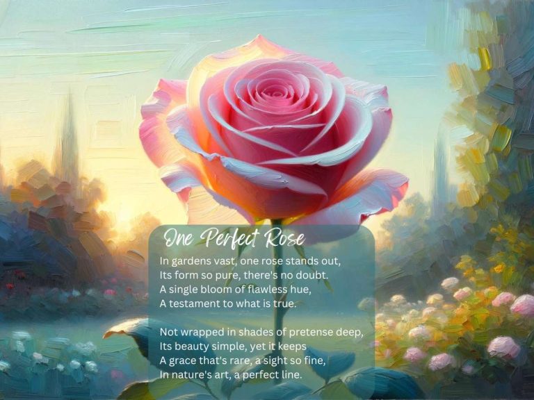 One Perfect Rose Poem