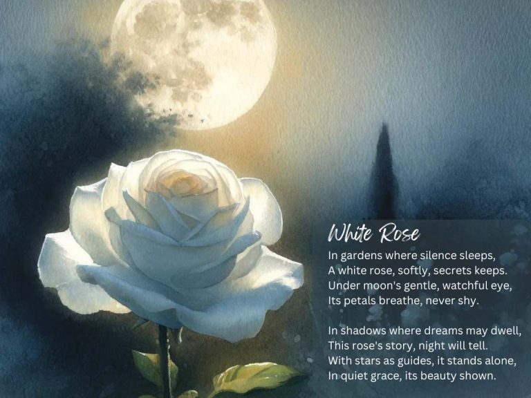Poem White Rose
