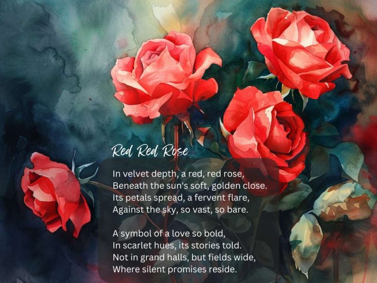 Red Red Rose Poem