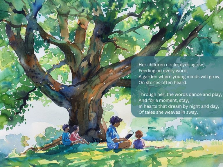 The Reading Mother poem