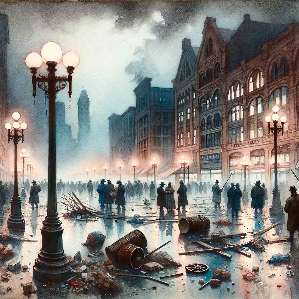 The aftermath of the Haymarket Riot