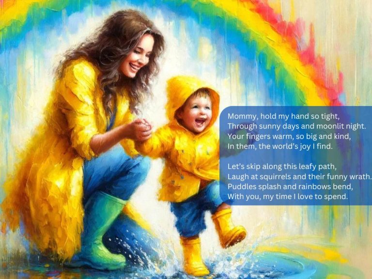 hold my hand mommy poem