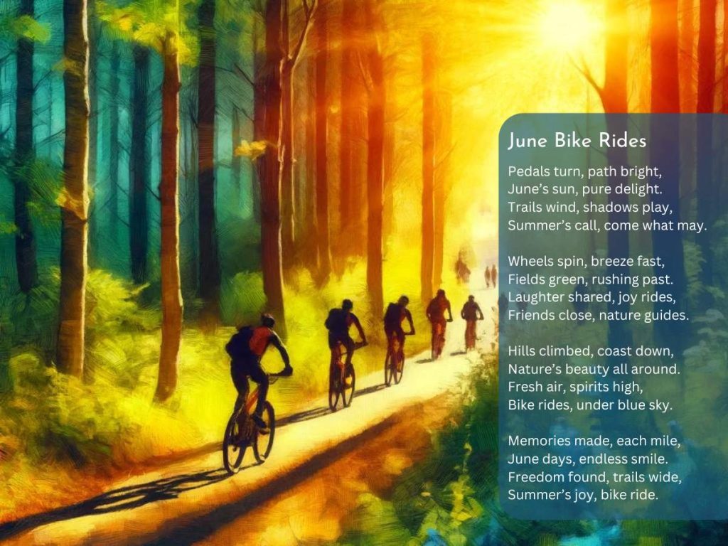 June Bike Rides - a June Poem