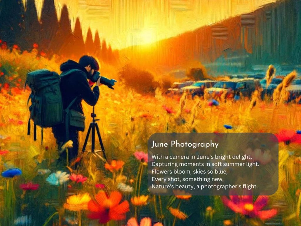 June Photography - A june poem