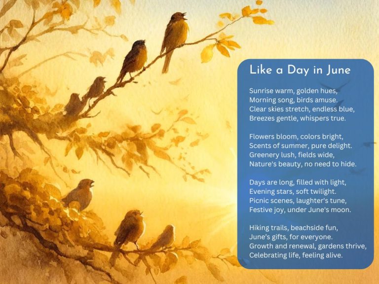 Like a Day in June Poem