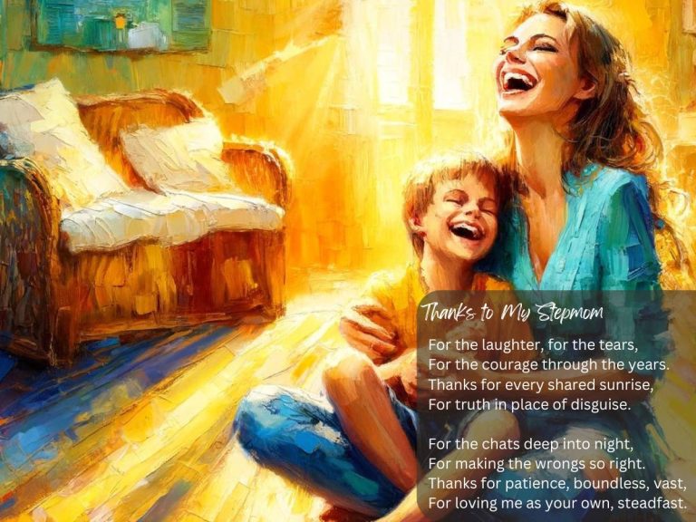 Thanks to My Stepmom poem