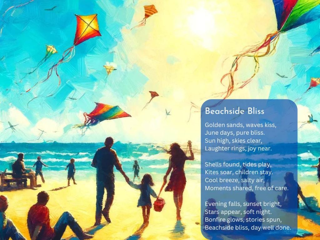 The June leisure poem - 'Beachside Bliss'