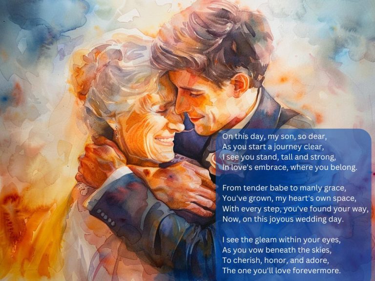 To My Son on His Wedding Day Poem